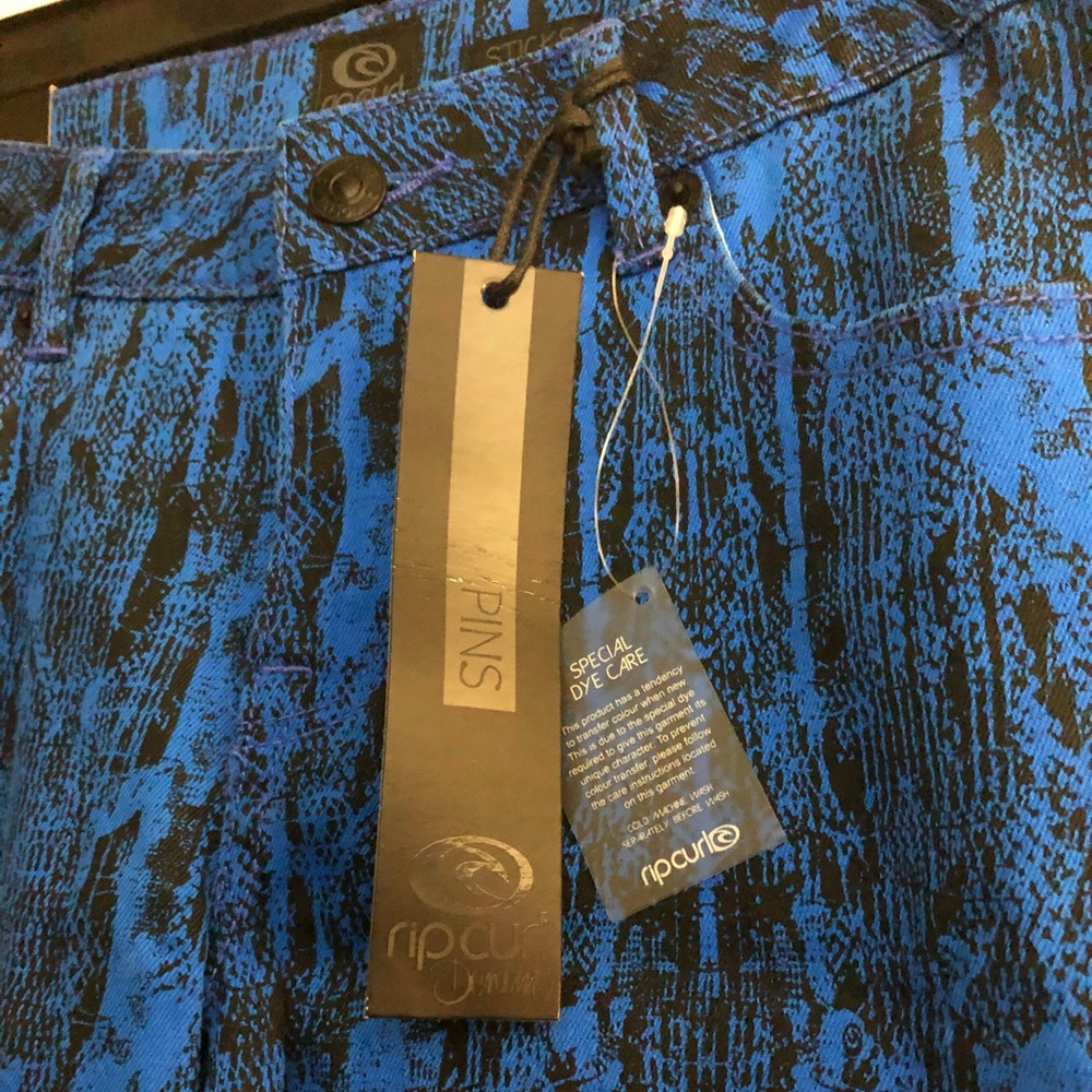 Rip Curl Snake Skin Print Skinny Jeans